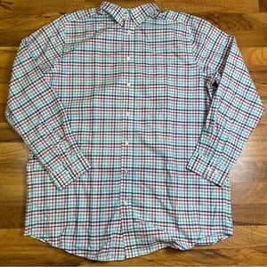 KS Signature Men's Button‎ Up Long Sleeve Shirt Check Size 17 Tall NWOT